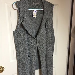 Long vest cover for layering